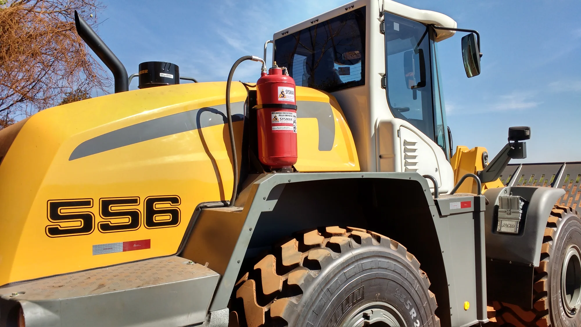 Kit de supressão de incêndio para máquinas